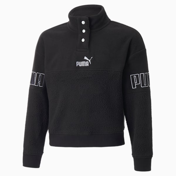 <div>PUMA Power Winterized Sweatshirt Big Kids</div>, Puma Black